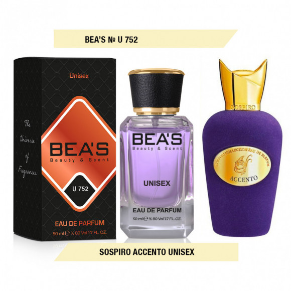 Парфюм Beas 50 ml U 752 Sospiro Accento unisex Парфюм Beas 50 ml U 752 Sospiro Accento unisex