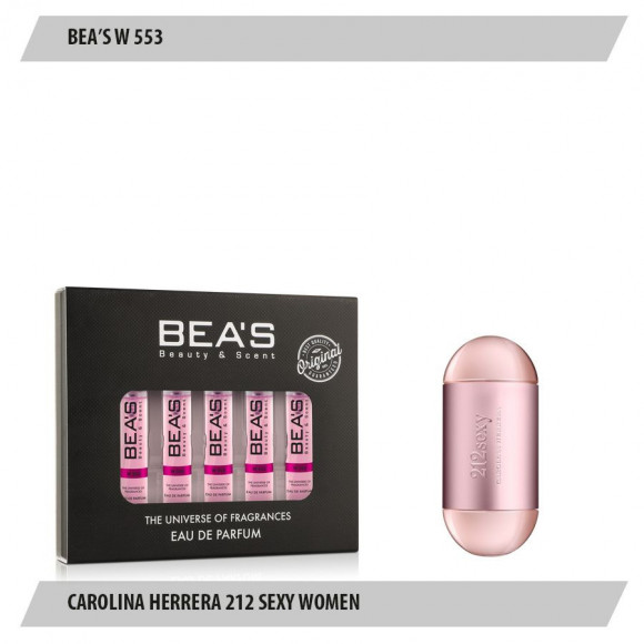 Парфюмерный набор Beas Carolina Herrera 212 Sexy Women 5*5 ml W 553 Парфюмерный набор Beas Carolina Herrera 212 Sexy Women 5*5 ml W 553