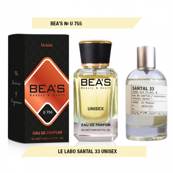 Парфюм Beas 50 ml U 755 Ле Лабо Santal 33 unisex Парфюм Beas 50 ml U 755 Ле Лабо Santal 33 unisex
