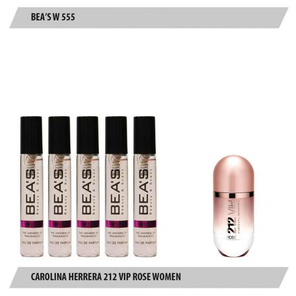 Парфюмерный набор Beas Carolina Herrera 212 Vip Rose Women 5*5 ml W 555