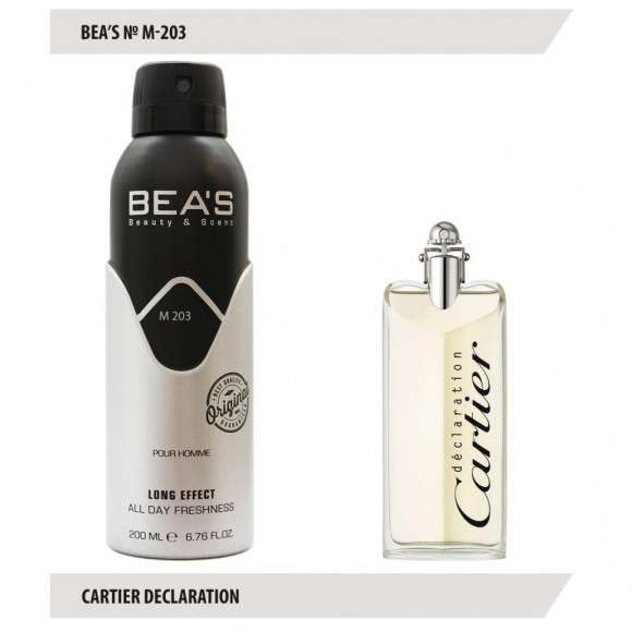 Дезодорант Beas Cartier Declaration Men 200 ml арт. M 203