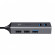 USB - концентратор Baseus Cube HUB Adapter USB (разъемов 5) темно-серый