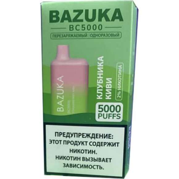 Эл. сиг.  Bazuka Kiwi Passion Fruit Guava — Киви, Маракуйя и Гуава 2%, 5000 Тяг