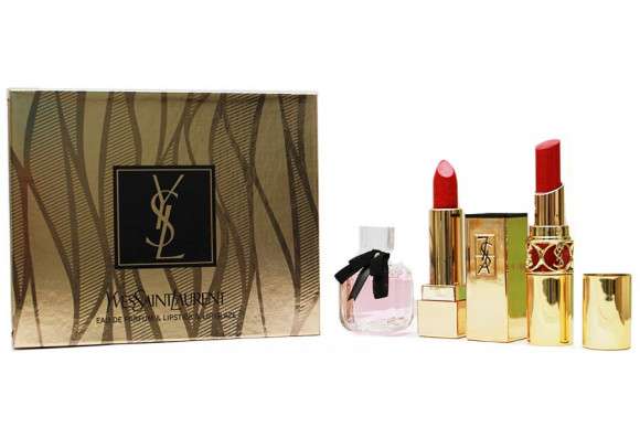 Подарочный набор Yves Saint Laurent EAU DE PARFUM "Mon paris"& LIPSTICK & LIP GLAZE