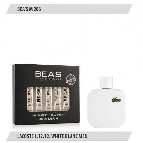 Парфюмерный набор Beas Lacoste L.12.12. White Blanc Men 5*5 ml M 206