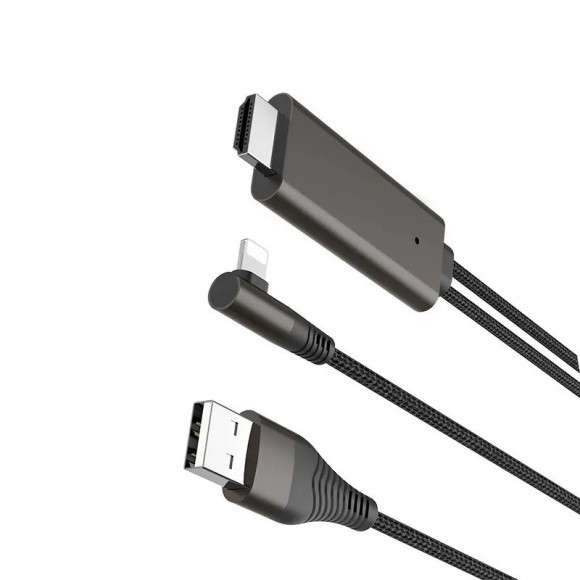 Кабель Hoco UA14 Lightning To HDMI audio,video hd cable adapter 2м. Кабель Hoco UA14 Lightning To HDMI audio,video hd cable adapter 2м.