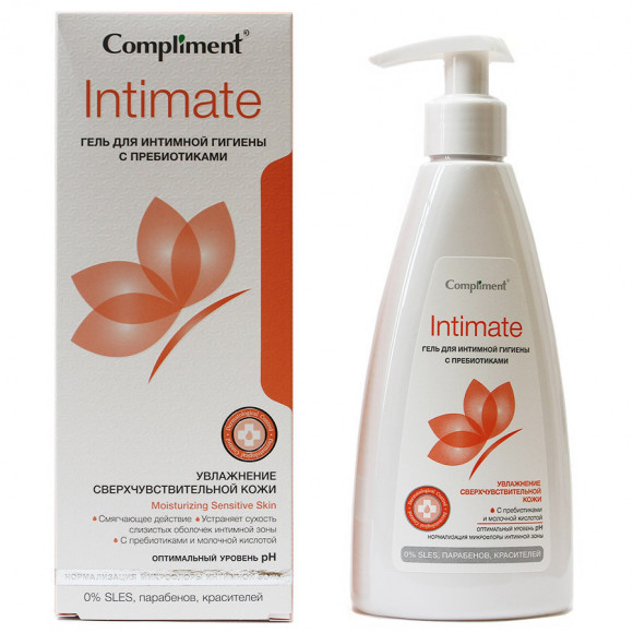 Compliment INTIMATE Гель для интимной гигиены с пребиотиками 250 ml