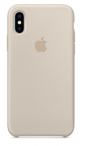 Силиконовый чехол для Айфон XS - Бежевый (Stone)