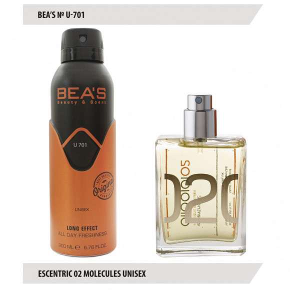 Дезодорант Beas Escentric 02 Molecules Unisex 200 ml арт. U 701