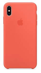 Силиконовый чехол для Айфон XS - Спелый нектарин (Nectarine)