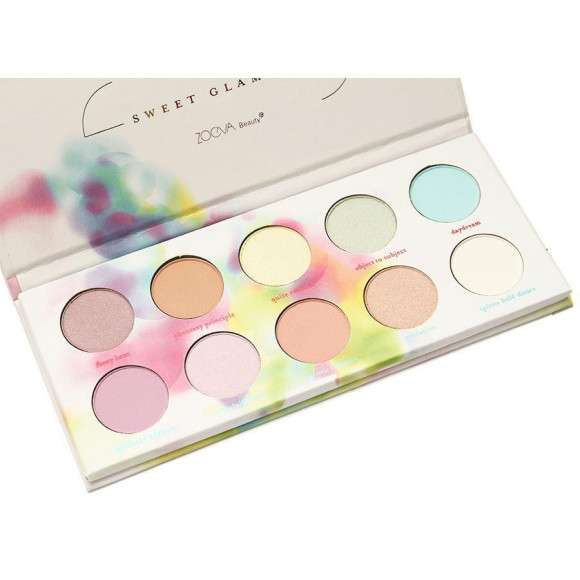 Тени для век Zoeva Sweet Glamour 10x1,5 гр