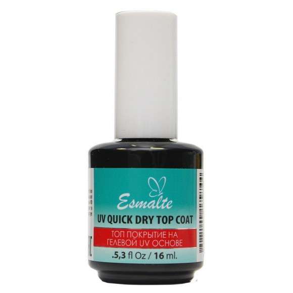 Топ покрытие на гелевой UV основе Esmalte UV Quick Dry Top Coat 16 ml