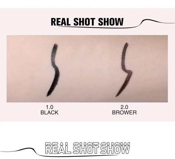 Подводка для глаз O.TWO.O Ink Color waterproof eyeliner pen (арт 1008) №2.0 Brown 0.8 g.