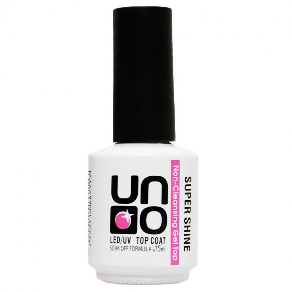 Верхнее покрытие для гель-лака Uno Super Shine без mlипкого слоя 15 ml