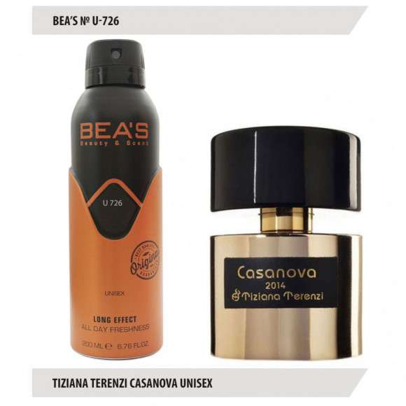 Дезодорант Beas Tiziana Terenzi Casanova Unisex 200 ml арт. U 726