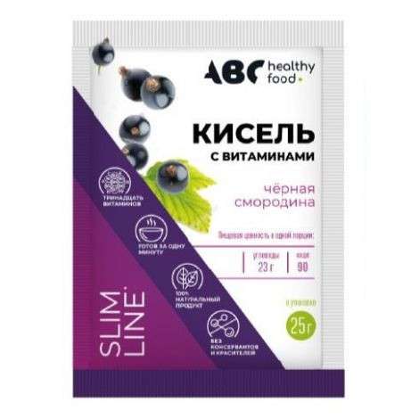 АВС хэлси фуд кисель со вкусом черной смородины 25 г