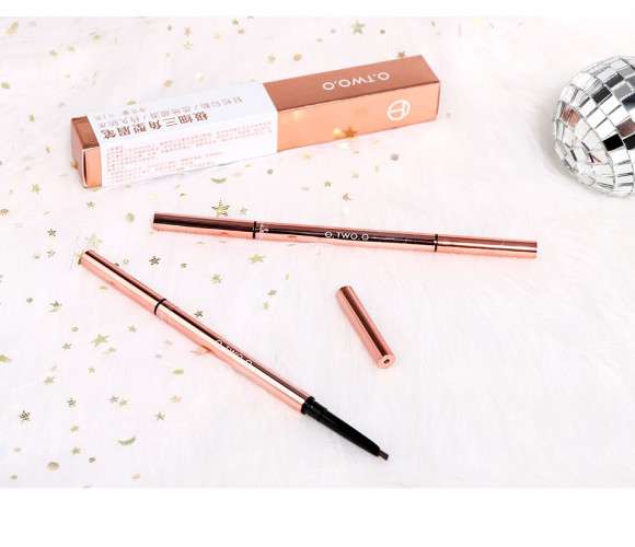 Карандаш для бровей O.TWO.O Fine Triangle eyebrow pencil (арт. 1007) #04 Soft Brown