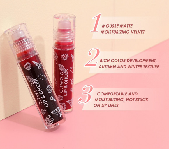 Тинт для губ 2 в 1 O.TWO.O арт. YJ005 №1 (Sweet For You) 6.5 g.