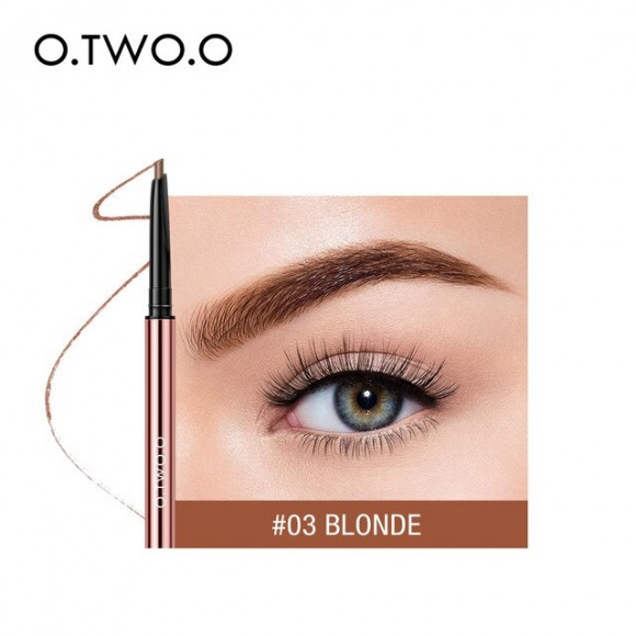 Карандаш для бровей O.TWO.O Fine Triangle eyebrow pencil (арт. 1007) #03 Blonde 0.2 g.