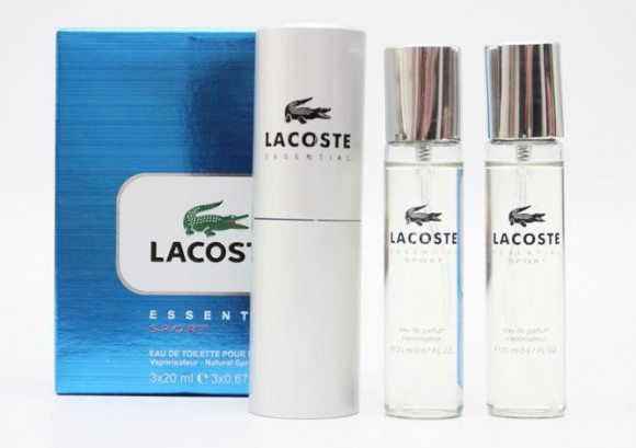 Туалетная вода 3*20 ml Lacoste "Essential Sport"