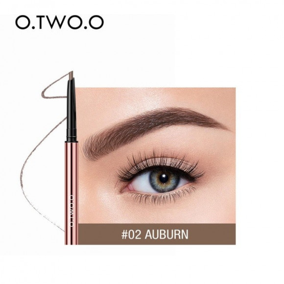 Карандаш для бровей O.TWO.O Fine Triangle eyebrow pencil (арт. 1007) #02 Auburn 0.2 g.