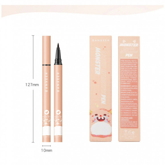 Жидкая подводка-карандаш для глаз Banxeer Monster Liquid Eyebrow Pen 1 ml Цвет №01 (Арт: BM12) Жидкая подводка-карандаш для глаз Banxeer Monster Liquid Eyebrow Pen 1 ml Цвет №01 (Арт: BM12)