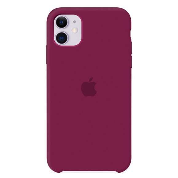 Силиконовый чехол для Айфон 13 Pro Max (Бордовый)