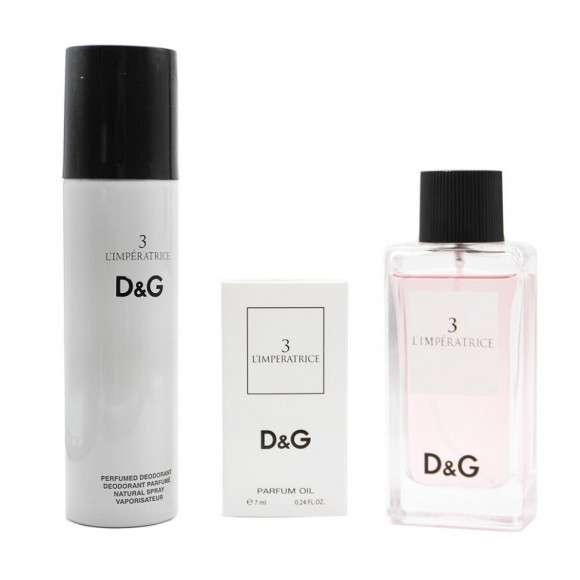 Подарочный набор Дольче Габбана 3 L'Imperatrice for woman 3 в 1 150 ml x 7 ml x 100 ml Подарочный набор Дольче Габбана 3 L'Imperatrice for woman 3 в 1 150 ml x 7 ml x 100 ml