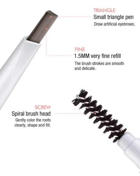 O.TWO.O Карандаш для бровей выдвижной арт. SC014 #02 dark brown 0.12 g. O.TWO.O Карандаш для бровей выдвижной арт. SC014 #02 dark brown 0.12 g.