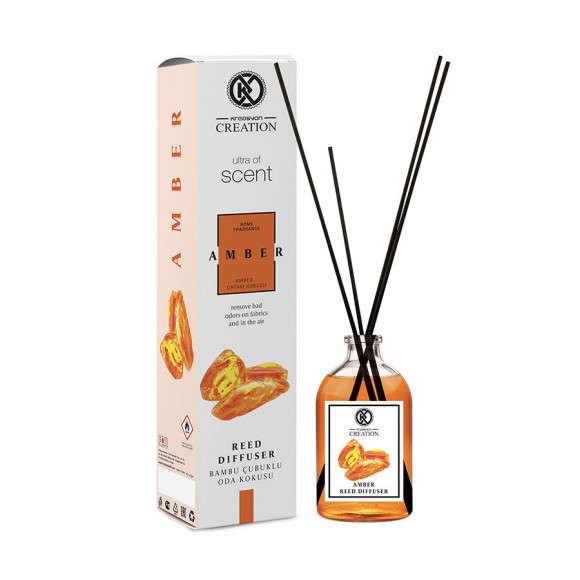 Аромадиффузор с палочками Kreasyon Reed Diffuser Amber 115 ml