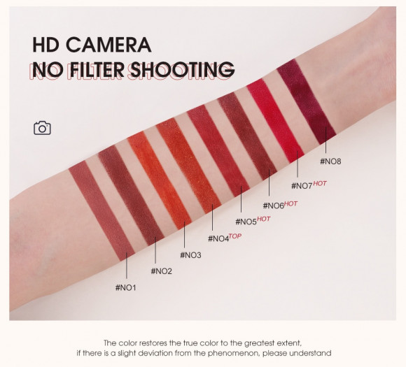 Матовая губная помада O.TWO.O арт. SC016 №7 (Retro Red) 0.95 g.