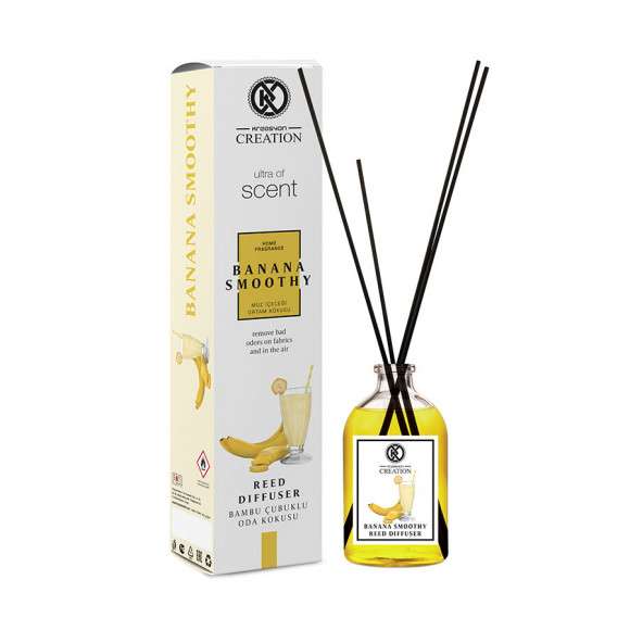 Аромадиффузор с палочками Kreasyon Reed Diffuser Banana Smoothy 115 ml