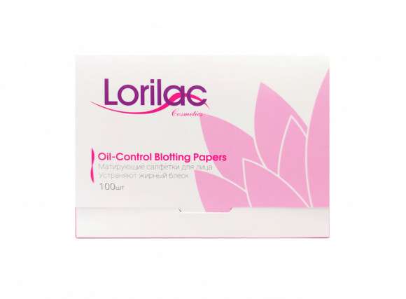 Матирующие салфетки для лица Lorilac Oil-Control Blotting Papers,100шт