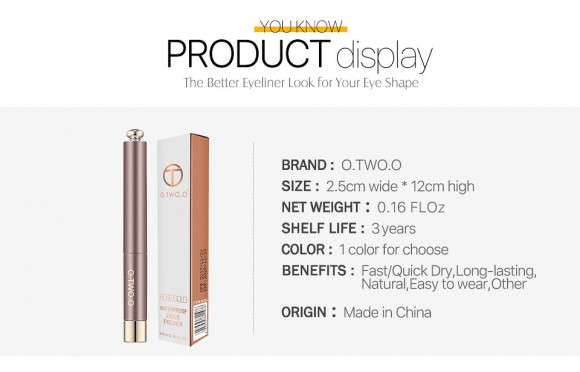 Жидкая подводка для глаз O.TWO.O Rose Gold waterproof 5 ml (арт. N9084B) Жидкая подводка для глаз O.TWO.O Rose Gold waterproof 5 ml (арт. N9084B)