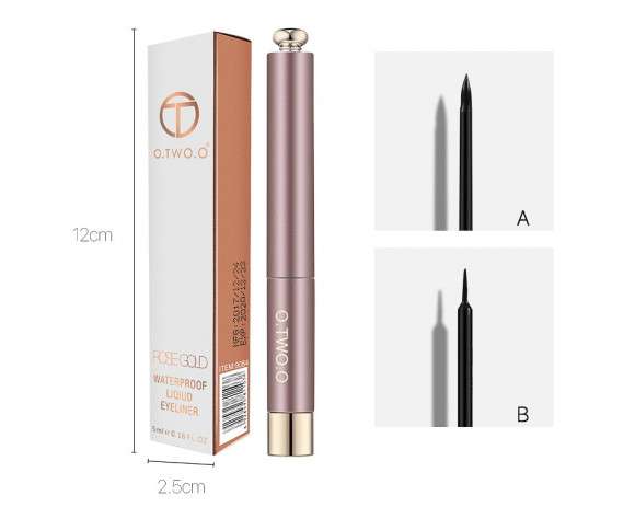 Жидкая подводка для глаз O.TWO.O Rose Gold waterproof 5 ml (арт. N9084B) Жидкая подводка для глаз O.TWO.O Rose Gold waterproof 5 ml (арт. N9084B)