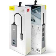 USB-концентратор Hoco Baseus Cube HUB Adapter Type-C to USB 3.0*3+USB2.0*2 (темно-серый) USB-концентратор Hoco Baseus Cube HUB Adapter Type-C to USB 3.0*3+USB2.0*2 (темно-серый)