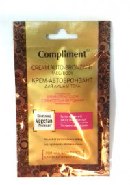 Крем-автобронзант Compliment с эффектом мерцания 15 мл Крем-автобронзант Compliment с эффектом мерцания 15 мл