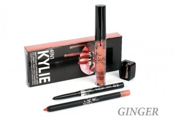 Набор Kylie 4in1 (карандаши для губ и глаз + жидкая помада + точилка) 12шт