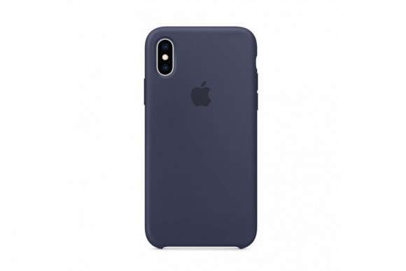 Силиконовый чехол для Айфон XR Silicone Case Midnight Blue