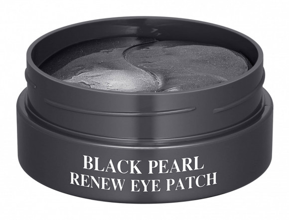 Гидрогелевые патчи для области вокруг глаз с экстрактом жемчуга SNP Black Pearl Renew Eye Patch 60 шт. - уценка
