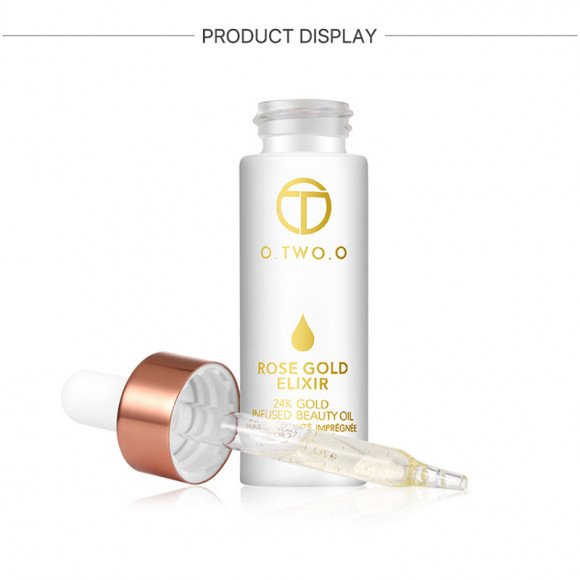 Масло для лица O.TWO.O Rose Gold Elixir 24k Gold Infused Beauty Oil 15 ml (9116)