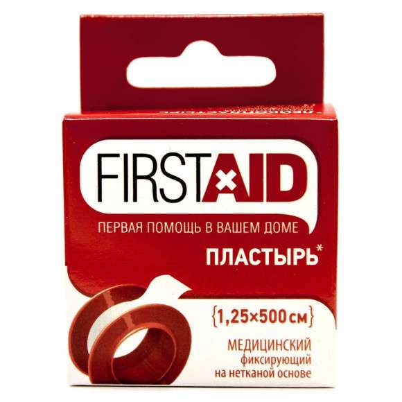 Firstaid пластырь катушка на нетканой основе (1,25*500см)