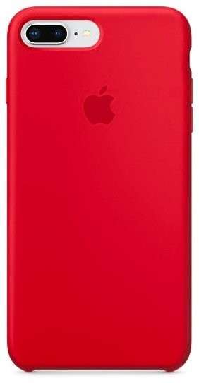 Силиконовый чехол для Айфон 7/8 Plus -Красный (Red)