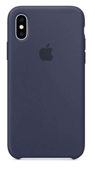 Силиконовый чехол для Айфон XS Max -Тёмно-синий (Midnight Blue)