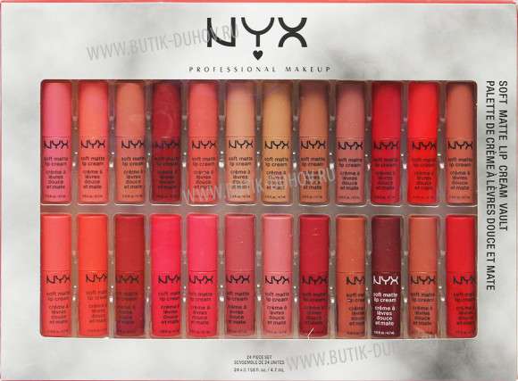 Набор жидкой помады NYX matte lip cream (24шт)