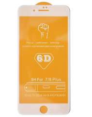 Защитное стекло 6D 9H Glass Pro для iPhone 7 plus - белый