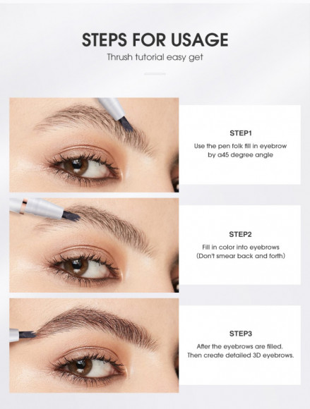 Карандаш для бровей O.TWO.O арт. 1013 #01 (Dark Grey) 20 ml