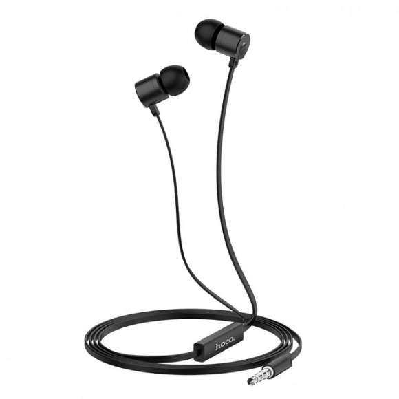 Проводные наушники HOCO M63 Ancient sound, Jack 3.5mm, 1.2 м, черный, контроллер с микрофоном