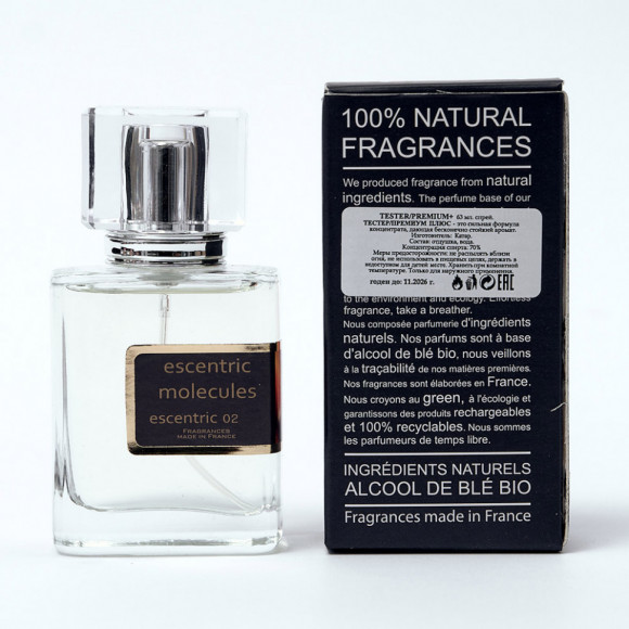 Тестер премиум+ Escentirc Молекула Эксцентрик 02 unisex 63 ml Тестер премиум+ Escentirc Молекула Эксцентрик 02 unisex 63 ml