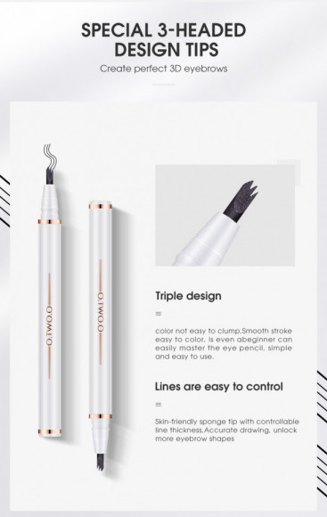 Карандаш для бровей O.TWO.O арт. 1013 #02 (Medium Brown) 2 ml